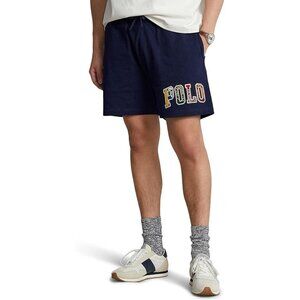 Polo Ralph Lauren Mens Large Navy  6" Logo Shorts Cruise Lounge NEW